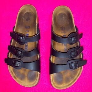 Birkenstock Triple Strap Black Sandals